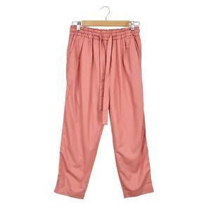 GAP Women's Pull On Versatile Cropped Tapered Tie Waist Pant Desert Sand Pink XS